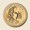 USA(04) elnökök 1 dollár '' James Madison '' 2007 UNC